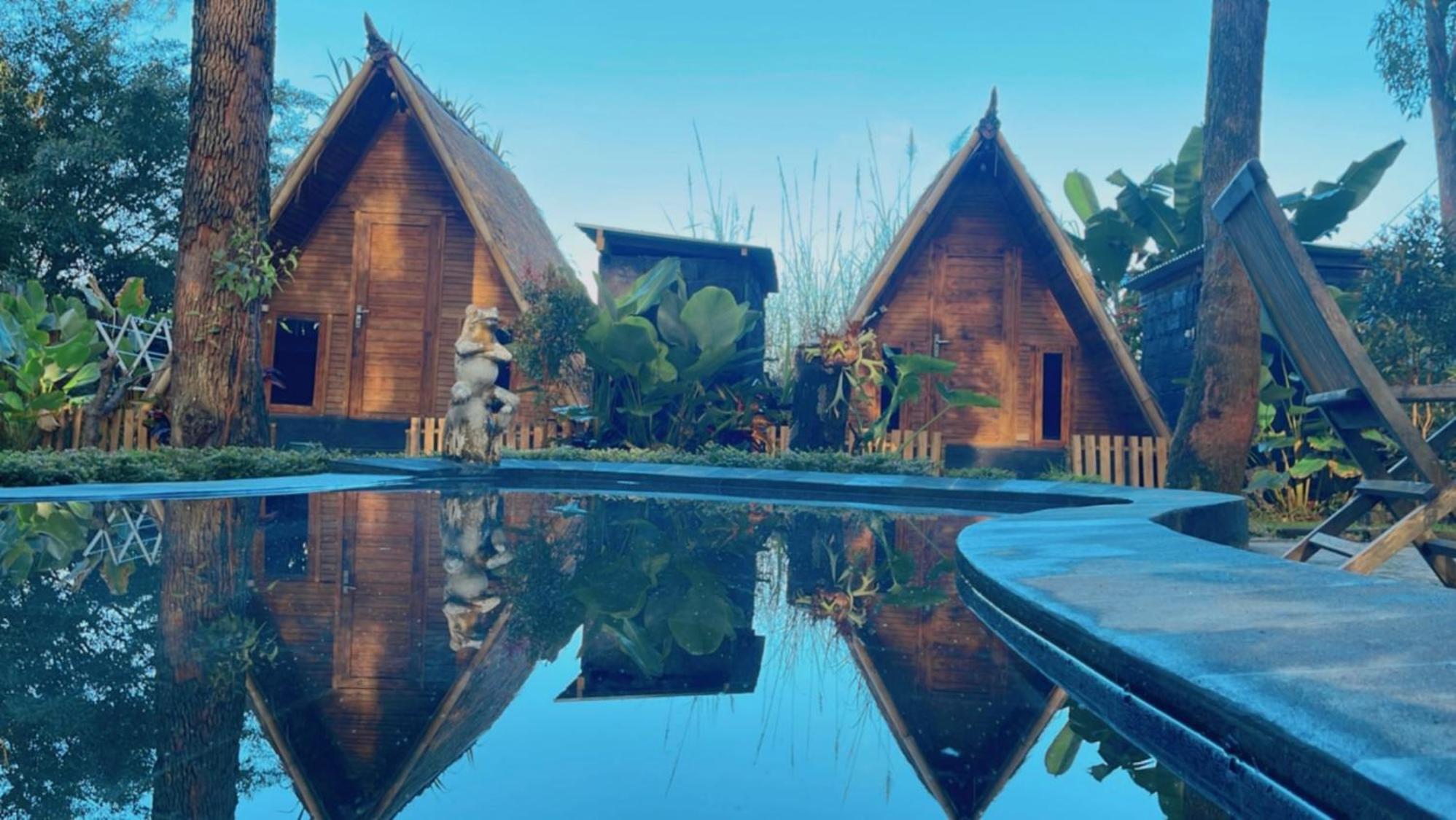 Ferienwohnung Triangle House And Private Hot Spring Kintamani Exterior foto