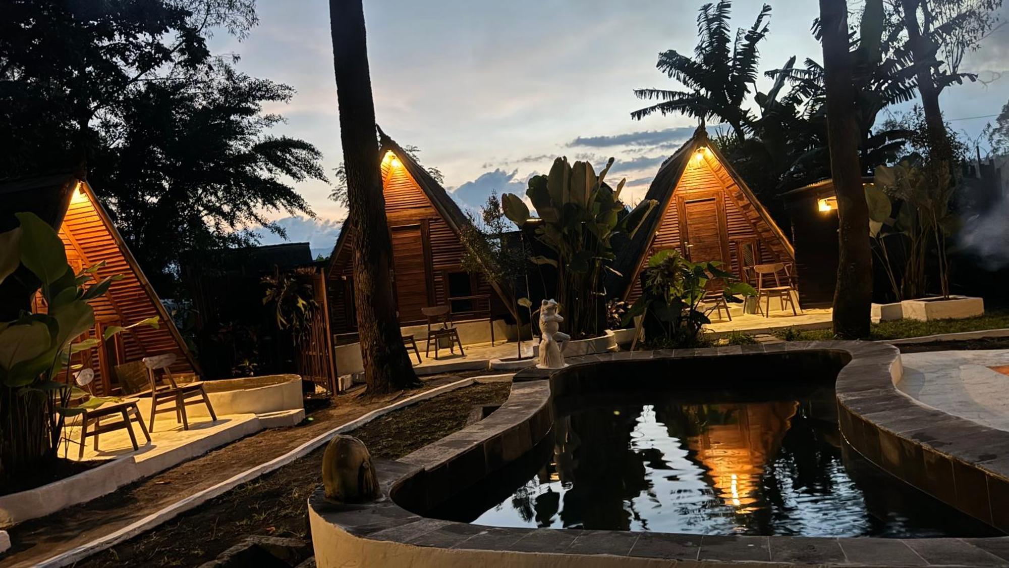 Ferienwohnung Triangle House And Private Hot Spring Kintamani Exterior foto